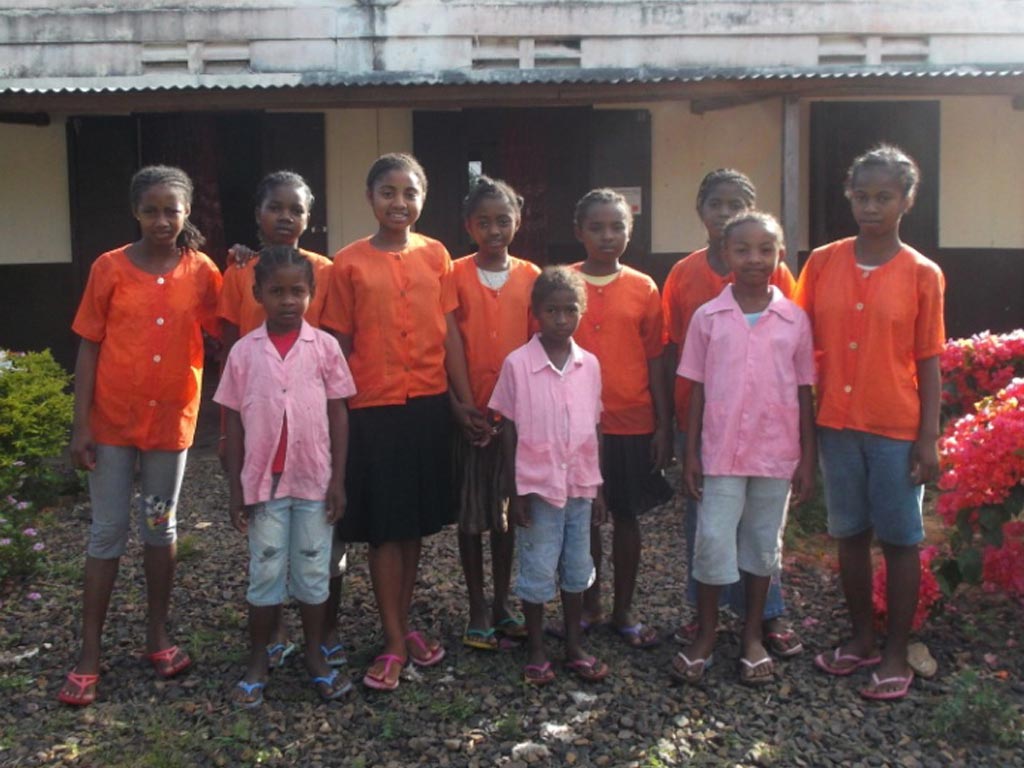 Orphelins de l'orphelinat FDM de Sambava à Madagascar