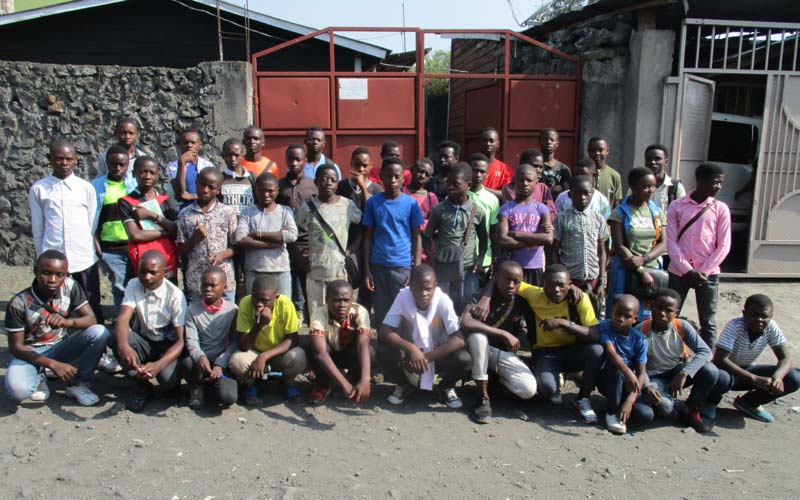 Promotion 2020 des enfants soldats démobilisés en formation de menuiserie à Goma