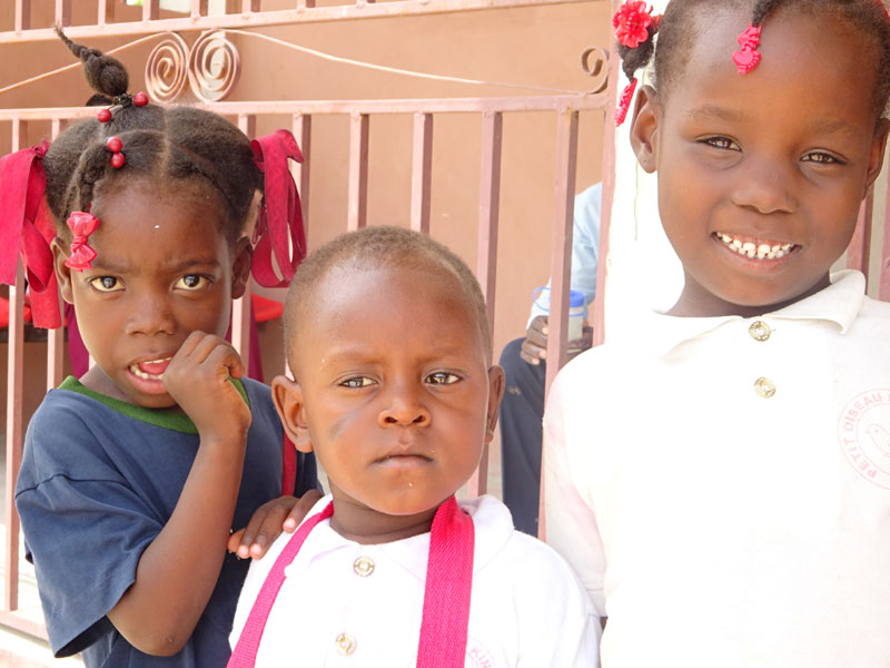 Enfants du bidonville de Cité Soleil en Haïti