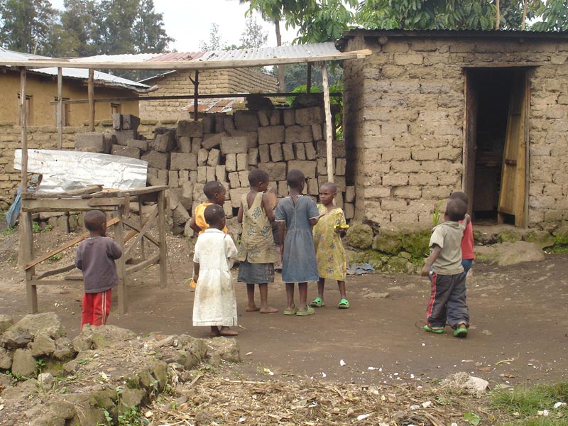 Habitation d'une famille vulnérable au Rwanda