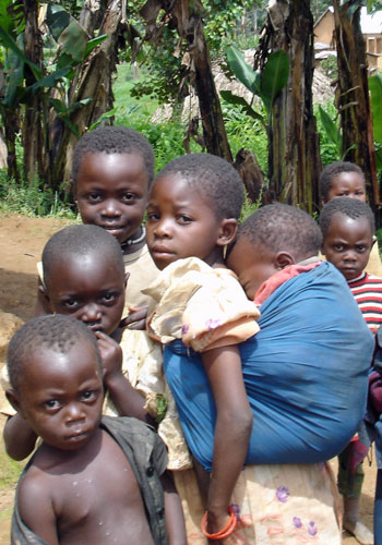 Enfants de familles déplacées au Nord Kivu en RD du Congo