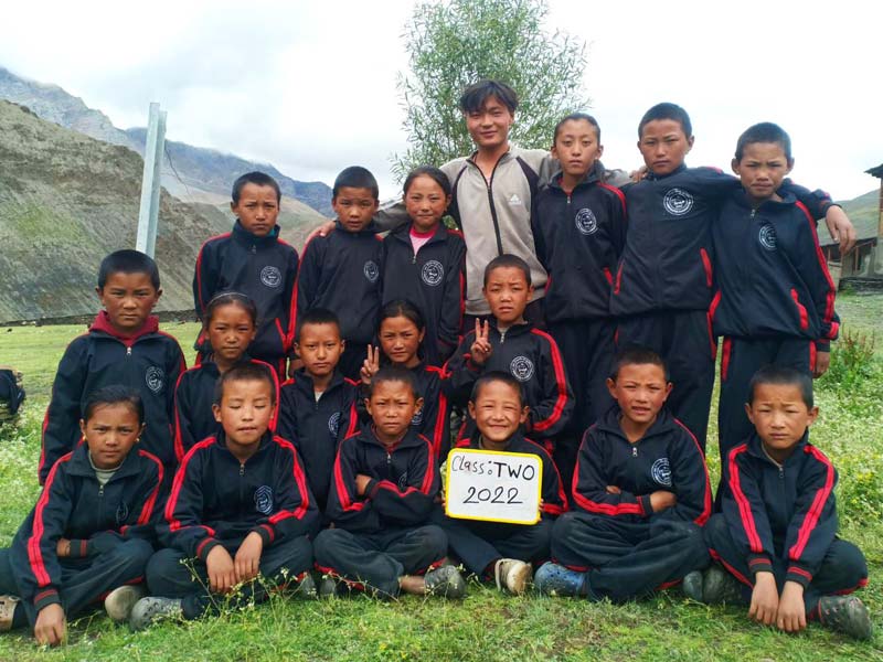 La classe 2 de l'école de Ting Kyu au Népal