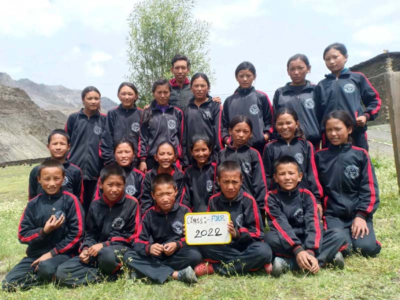 La classe 4 de l'école de Ting Kyu au Népal