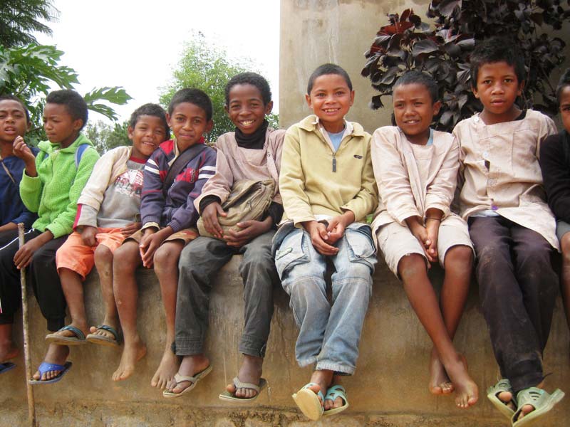 Elèves de l'école Akany Aina à Madagascar