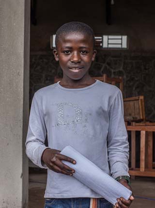 Le représentant des élèves du Centre de Rattrapage scolaire de Goma va lire son discours