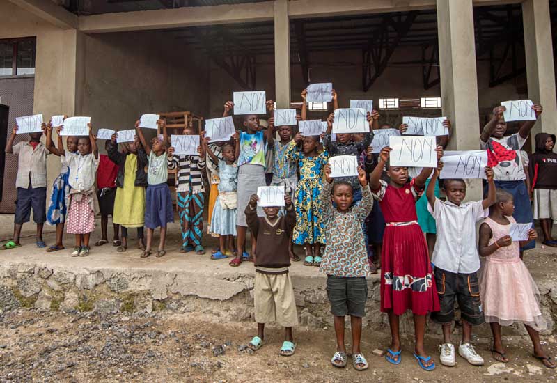 Les enfants de Goma disent NON à la guerre !S 