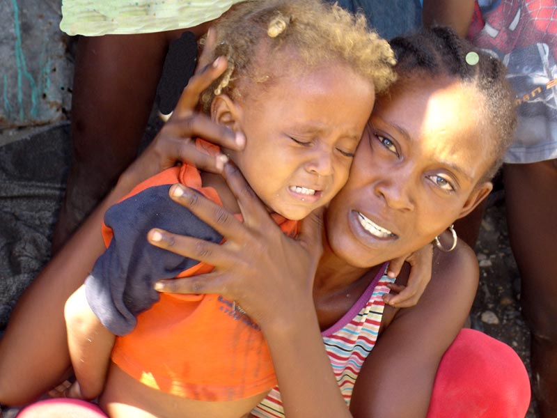 Désespoir des familles d'Haïti