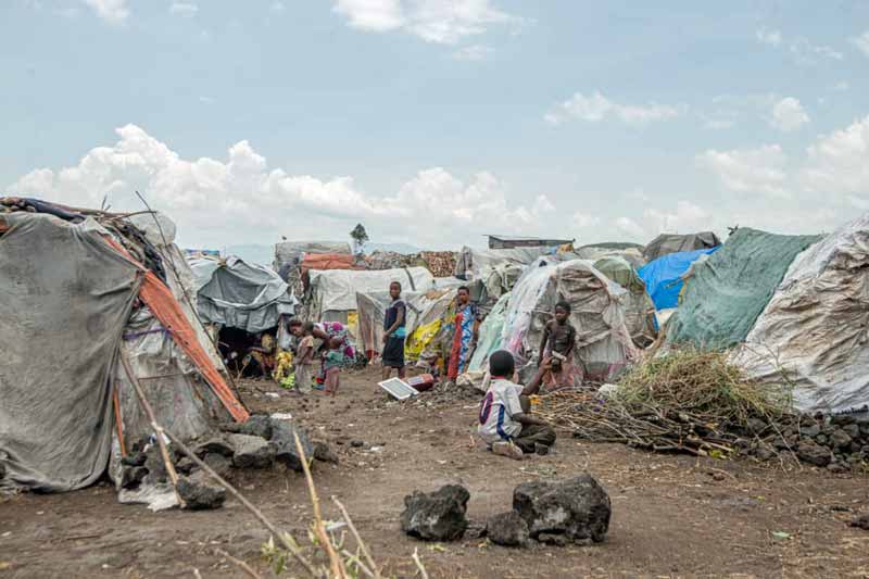 Goma, le camp de déplacés de Mugunga-Saké
