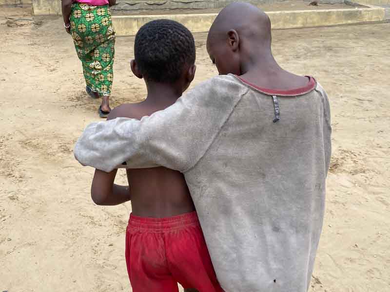 Enfants des rues arrivés au centre Ndako ya Biso à Kinshasa