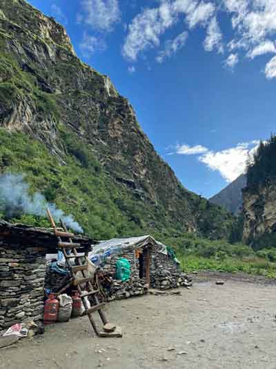 Sur le chemin de Dho Tarap dans le Bas Dolpo