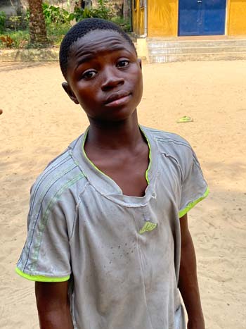 Elvine, enfant de RDC