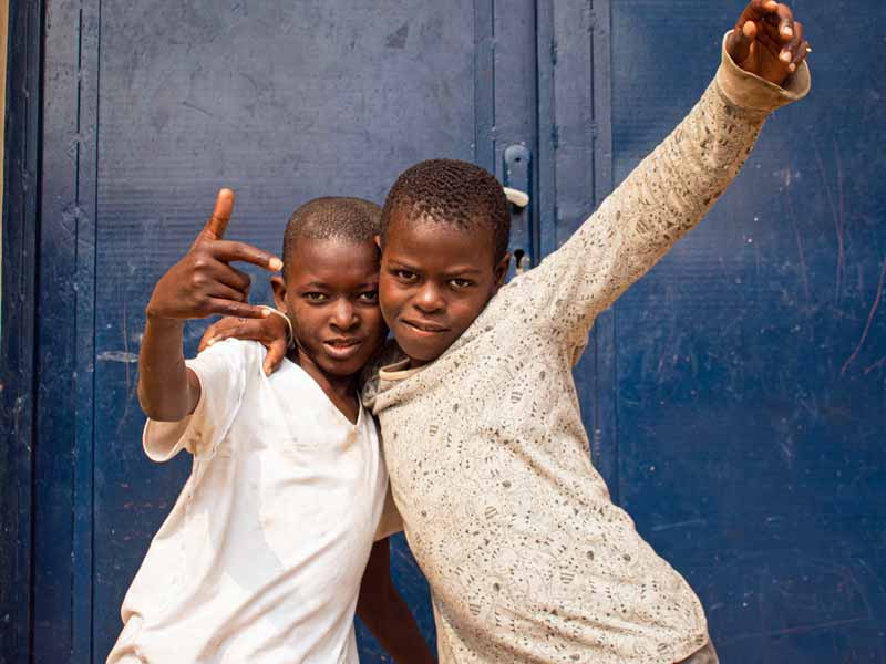 Enfants des rues de Kinshasa accueillis au Centre Ndako Ya Biso