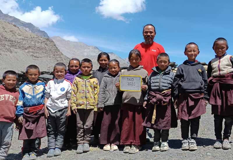 La Classe 2 2026 de la Siddhartha Kula Basic School à Tinjé dans le Haut Dolpo