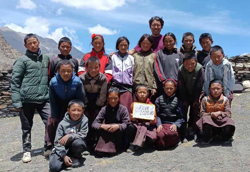 La Classe 5 2026 de la Siddhartha Kula Basic School à Tinjé dans le Haut Dolpo